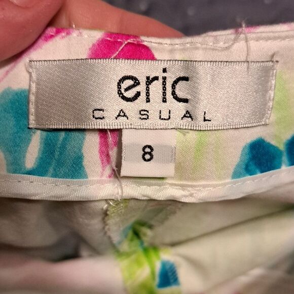 Eric Casual tropical capri pants size 8 - Picture 3 of 7